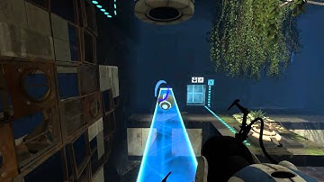 Portal 2 - mp_coop_catapult_wall_intro - All Alone Speed Run Route
