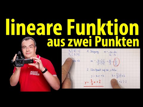 Video: Wie schreibt man eine Gleichung in Punktsteigungsform bei zwei Punkten?