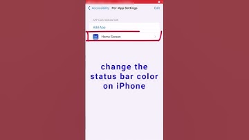 Change the Status Bar Color on iPhone #shortsdisplay