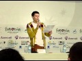 Donny Montell (his press conference) Eurovision 2012