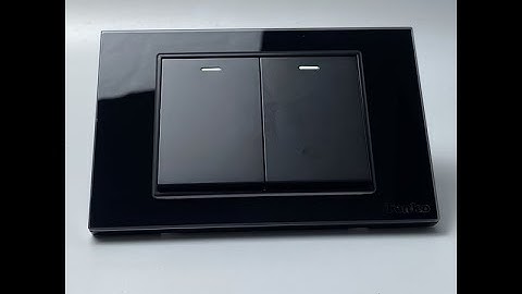 Công Tắc 2 Nút Âm Tường Mặt Kính Cường Lực Cao Cấp TENKO I Tenko.com.vn