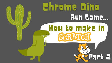 Chrome Dinosaur Game in Scratch Part 2 | Chrome dino run Game | Chrome T Rex Run game | T Rex Runner