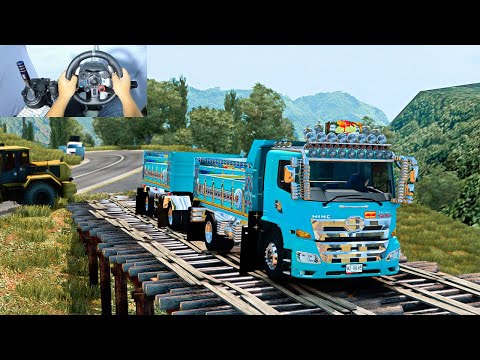 🔴 วิ่งรถไปขึ้นดิน วิถี 6 ล้อพ่วง HINO 500 - Euro Truck Simulator 2 #209