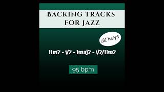 Backing tracks for jazz - Am7 D7 Gmaj7 E7 (95bpm)