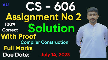 CS606 Assignment 2 Solution 2023 | Spring 100% Correct | CS606 Complete Solution #cs606 #solution