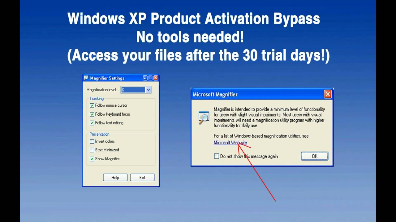 windows xp activation repair