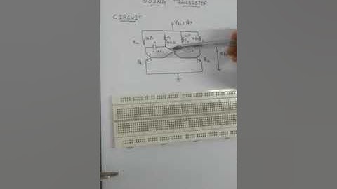 Astable multivibrator circuit (using transistors) connection on breadboard and it