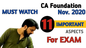 MUST WATCH l Instructions for CA Foundation Exam l CA Foundation November 2020 Exam l CTC Classes