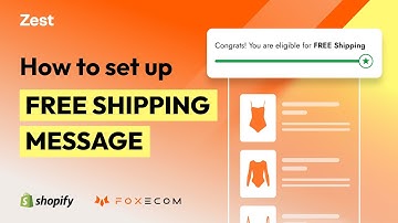 How to Add Free Shipping Message or your Shopify store | Zest theme Shopify tutorial