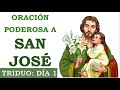 ORACIÓN PODEROSA A SAN JOSÉ: EL QUE HACE POSIBLE LAS COSAS IMPOSIBLES | CASOS DIFICILES TRIDUO 1