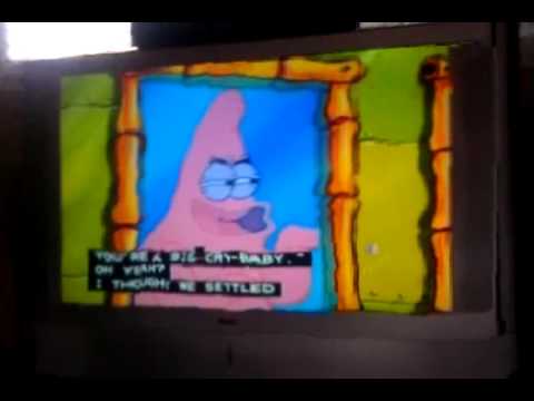 Spongebob hits himself with ice cream