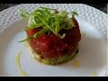 Como hacer tartar de atún con guacamole