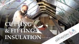 Here is how we cut and fit our PIR insulation to insulate the walls and roof of the house. This technique is the same for all rigid 