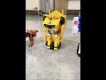Convertible robot  awesome convertible car  optimus prime and bumble bee transformers toy