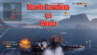 NC vs Sinop! Spartan vs Peek! (World of Warships Legends Xbox Series X) 4k