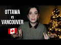 CITIES OF CANADA: VANCOUVER vs OTTAWA. The best city in Canada