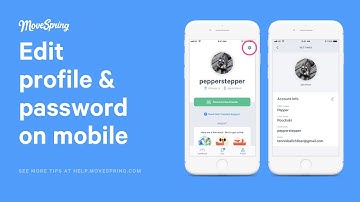 Editing Your Profile and Password on Mobile