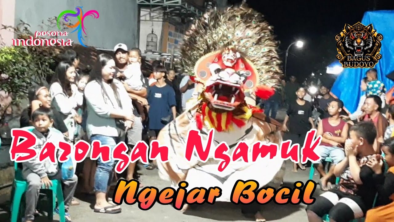 Barongan Ngamuk⁉️ Dikejar sampai kecebur got // BAGUS BUDOYO_Barongan Kudus 2024