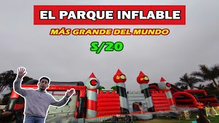 EL PARQUE INFLABLE MÁS GRANDE DEL MUNDO EN SJM | LATEANDO CON ALEX👣