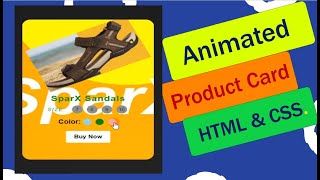 CSS Creative Product Card UI Design | E-commerce Card Using Html5 & CSS3 | Technical Tutorials Facts