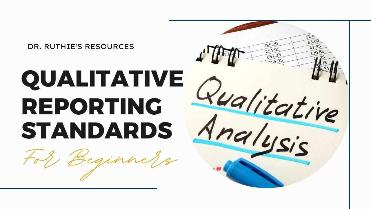 qualitative research reporting standards