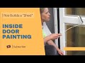 DIY Shed Build - Inside Door Painting - Episode 32
