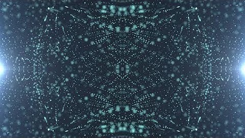 Ornate Cyan Particles Background Stock Motion Graphics