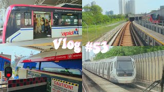 Vlog #53 | Train Vlog🚇 | Riding all rail services by RapidKL | LRT | MRT (KG+PY Line) screenshot 3