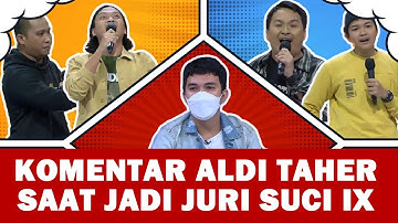 Inilah Sejumlah Komentar Aldi Taher ketika Di-roasting Komika SUCI IX