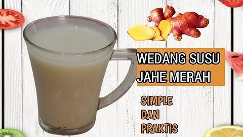 SUSU JAHE MERAH || WEDANG SUSU JAHE SIMPLE DAN PRAKTIS