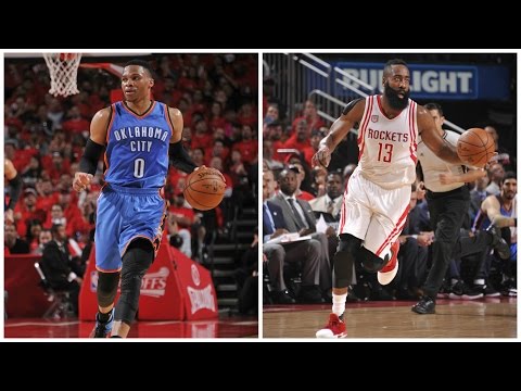 Westbrook (47/11/9) vs Harden (34/8/4) Game 5 Duel in Houston | April 25, 2017