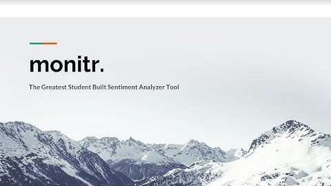FTSE Capstone Project Showcase: Group B. Monitr.