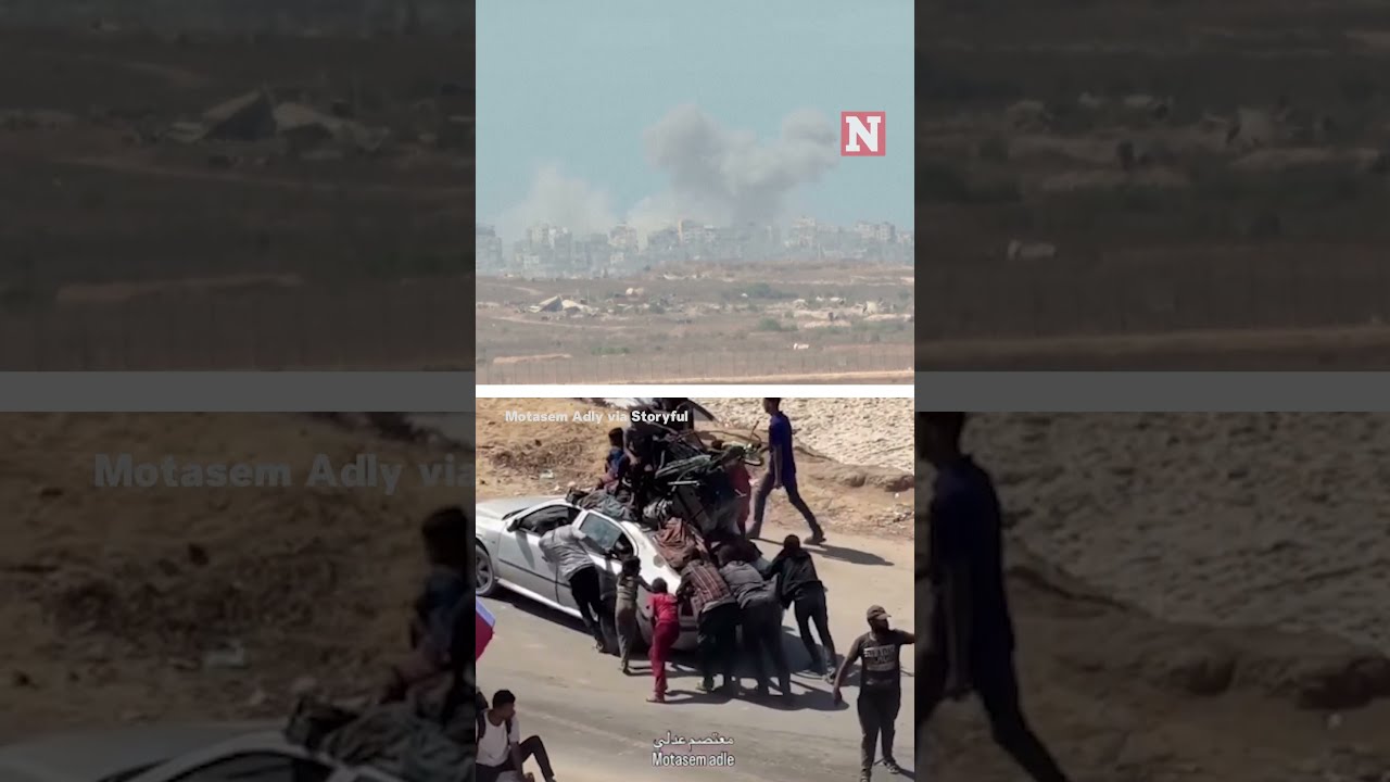 Thousands Of People Flee Gaza As Israel Expands Offensive