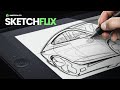 Sketchflix  005  how to sketch a mid size sedan