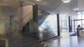 Airbus Water Wall Feature - This is what pilots see when collecting new airplanes