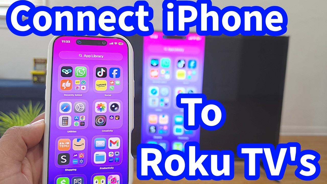Screen Mirror iPhone to Roku TV & Fix AirPlay Not Working! - YouTube
