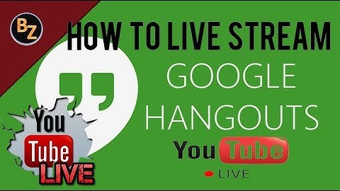 How To Livestream on YouTube using Google Hangouts