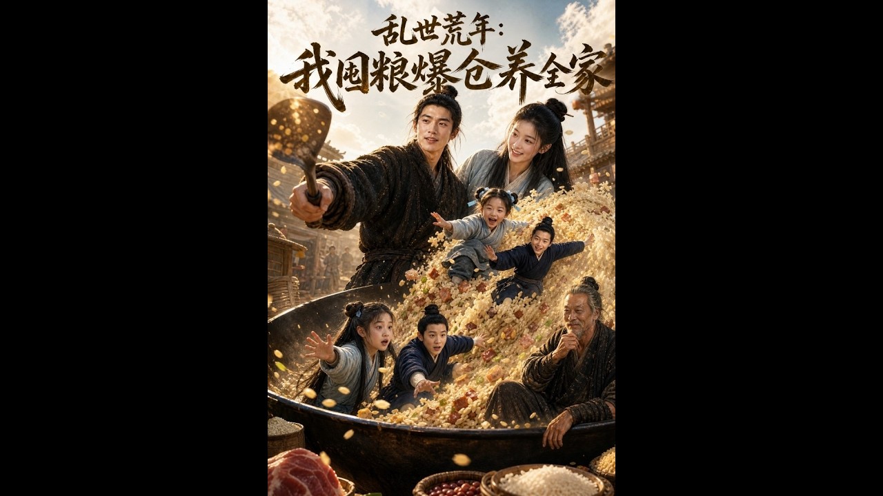 【一口气看完】《乱世荒年：我囤粮爆仓养全家》#短剧 #AI短剧 #逆袭 #drama #爽剧 #鲨鱼先生