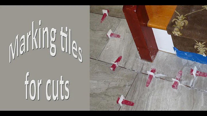 Easy way to Measure  and mark ceramic tile for cuts.
