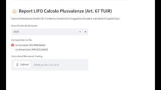 Calcolatore tasse trading (Metodo LIFO) screenshot 4