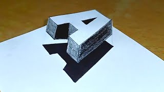 How to draw 3D floating letter A by DRAWING EDUTECH 568 views 8 months ago 2 minutes, 38 seconds
