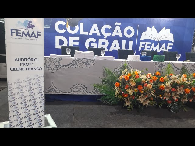 Colação de grau dos formandos da FEMAF 18/05/2023 em Pedreiras MA. 