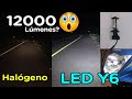 💡 Luz LED con mini Proyector Y6, Instalación, ajuste, Comparación y Opinión ¿12000 lúmenes?😱