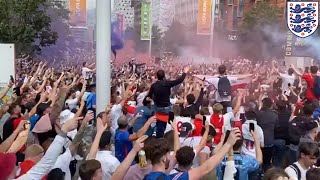 Crazy Scenes Outside Wembley  England vs Italy EURO Final