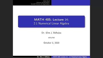 Lecture14: 2.1 Krylov Subspace and Arnoldi Iteration, Math405: Learning from Data