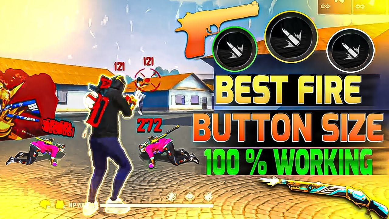 Best Fire Button Size & Position 100% Working 😱 || Free Fire Best Fire ...