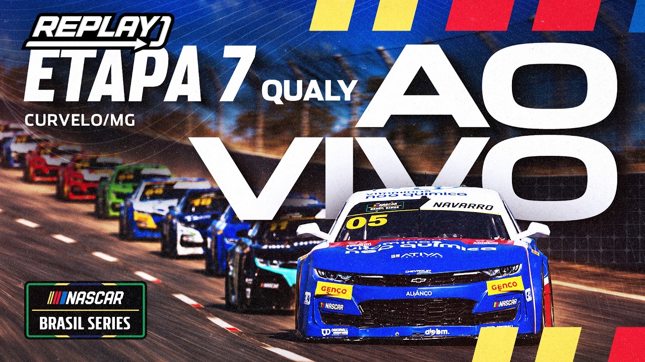 [AO VIVO] TREINO CLASSIFICATÓRIO - Oval de Curvelo/MG - Etapa 7 - NASCAR Brasil Series 2026