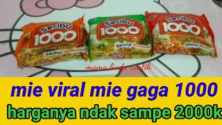 Mie Gaga 1000. The viral Mie Gaga. It costs less than 2000 rupiah, guys.