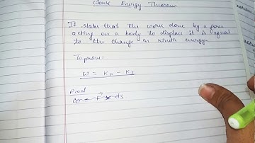 ||Work Energy Theorem|| for a variable force[Physics]