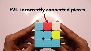 Solve Incorrectly connected F2L pieces \/#cubers #rubikscube #cube #youtubeindia #youtube